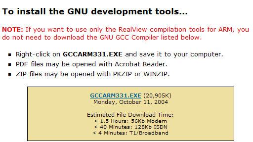 SOFTWARE It is assumed that you have got the MDK322a from KEIL web site prior to installation of the GNU package. If not, please refer to a user guide (Doc 02) below for reference.