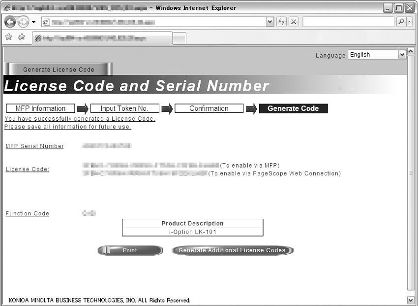 8.2 To register i-option LK-0 v2/lk-02/lk-03 v2/lk-05 8 The license code and function code are issued.