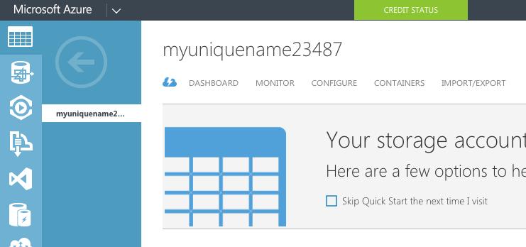Azure Configuration: Create Container for Template The next step is to create a Container in the Storage account for storing the VNS3 Image Template.