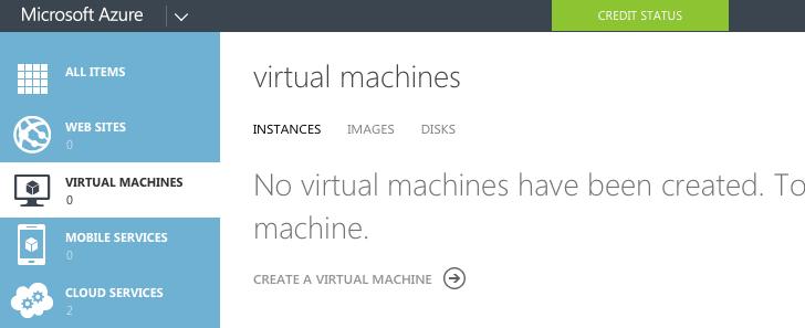 Azure Configuration: Create VNS3 Image from Storage In the Azure Portal left menu bar select Virtual