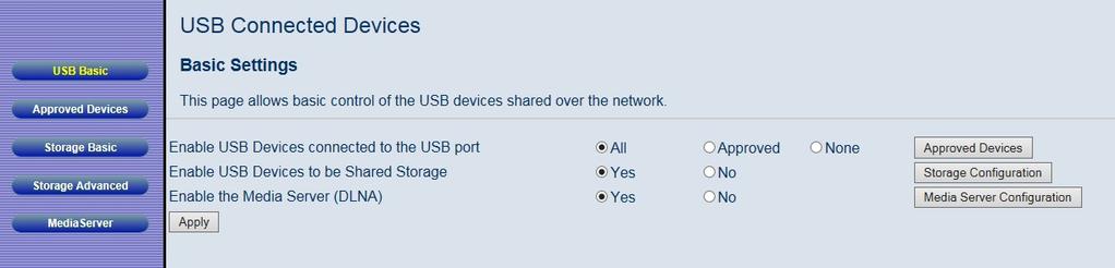 15 The USB Menu lets you: USB Menu Options Attach USB devices such as flash drives or external hard drives to your Cable Modem/Router. The files now can be accessed from anywhere on your network.
