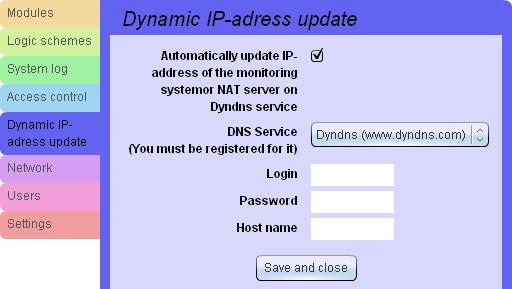 - 44 - Application of dynamic DNS PCE-MS1 system supports the following services: http://www.no-ip.com, http://www. dyndns.com. For automatic update of IP address follow: 1.