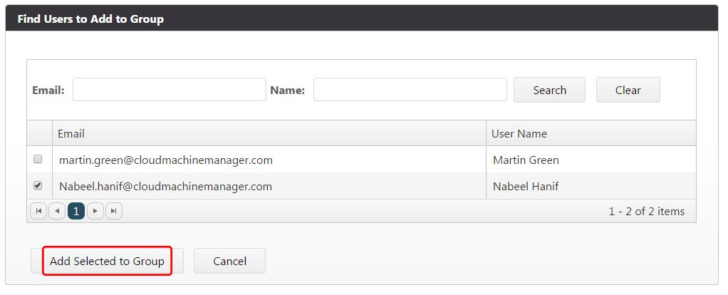 1.3. Adding users to a group Once a group has been created, you can make any user who has a CMM account a member of that group by doing the following. 1. Log in to your CMM account. 2.
