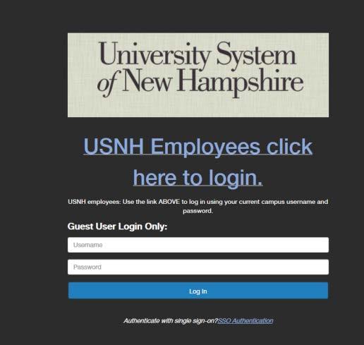 At the USNH CAS login page, enter your USNH ITID in the Username field 4. Enter your password in the password field. 5.