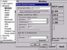 10. Enter the Wireless Network security credentials. o If using WPA-PSK enter the Network Key.