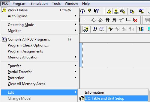 (1)Select Operating Mode - Program from the PLC Menu in CX-Programmer.