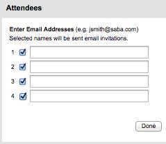 D. Email Invitation: Subject Subject of the email invitation that the system will send to your invitees (optional).