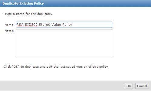3. Set the Policy Name of the