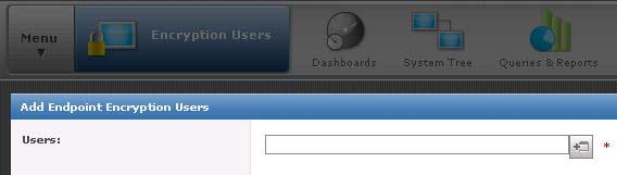 3. Select the button to associate the User to the