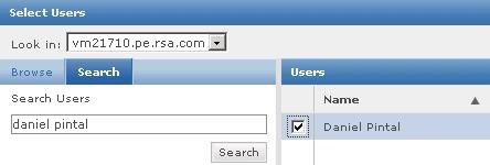 Search for the user to associate and add by selecting
