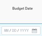 15 Budget Date defaults to the Accounting Date chosen in Step 4.4, and should not be changed.