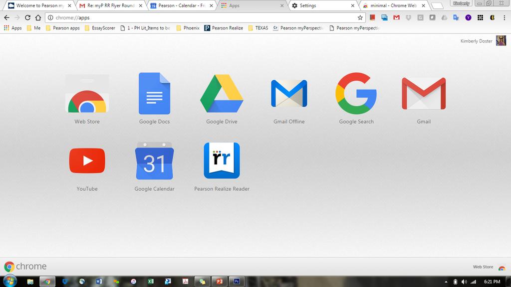 2 3 Go to chrome://apps and launch Pearson Realize Reader.
