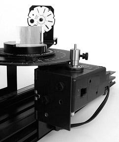 2. Put the Laser Diode, two polarizers, and the collimating slits on the bench as shown in Figure 3. Note: The polarizers snap onto the Lens Platform.