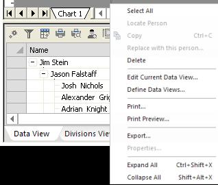 In the outline tool bar select the Define Data Views icon. 2.