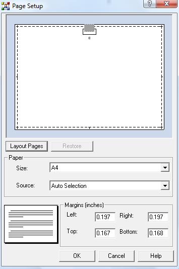 APPENDIX A: INTERFACES This interface is used to set the paper attributes for your chart (see below). To access this menu, go to File tab, Print, and select Chart Page Setup.