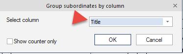 Right-click on the supervisor box ans select Vertical Group / Group by.