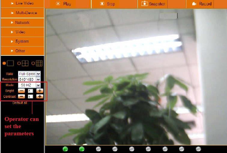 1.9.2 For Operator When login as Operator, you can enter the IP Camera for Operator.