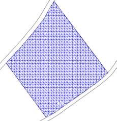 9.3. Integrated TINs of point heights and parcels Figure 9.9: In some cases a conforming TIN results in very small triangles.