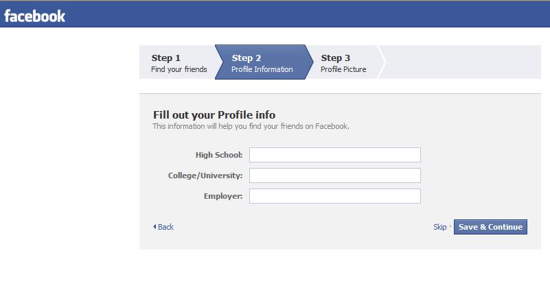 Step 3: Fill Out Your Profile
