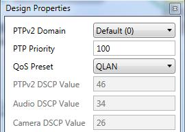 Selecting QoS presets in a Q-SYS design file 1. In Q-SYS Designer Software, open the design. Make sure it is disconnected from the Core processor (select F7 or File>Disconnect). 2.