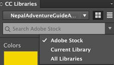 Enhancements to Creative Cloud Libraries Creative Cloud Libraries, powered by Adobe CreativeSync, lets you access, organize, and share your creative assets, including colors, character styles,