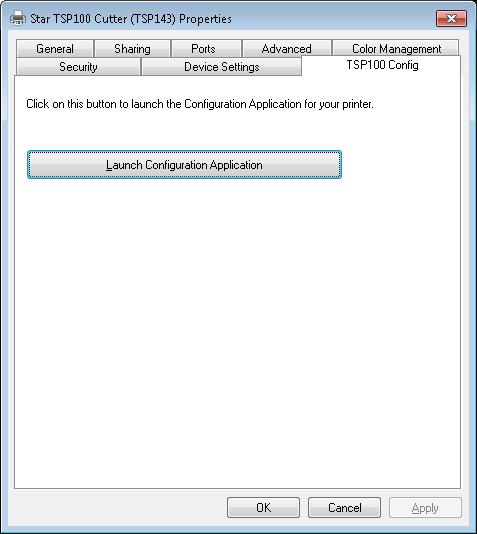 4. Select the TSP Config tab and select Launch Configuration