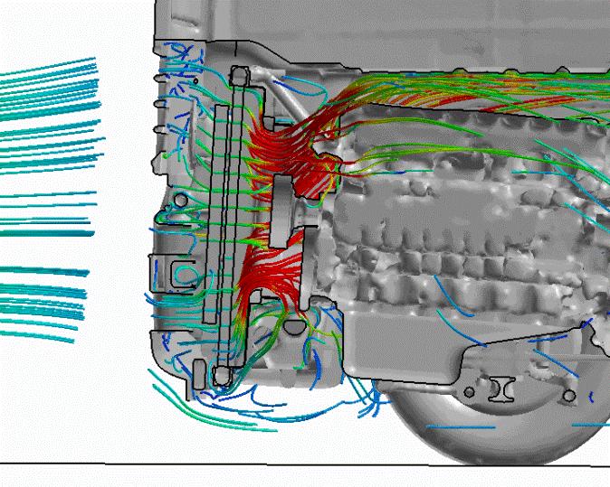 CFD simulation @ MAHLE Behr Engine cooling
