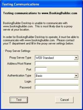 to determine your settings, or if your proxy server requires authentication, you will see: In most cases you will use Proxy Server Type "WEB Standard", and if authentication is required, "Basic"