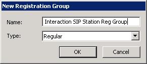 Switchover settings Switchover environments that use only Interaction SIP Station I & II and AudioCodes do not need to modify the <Default Registration Group>.
