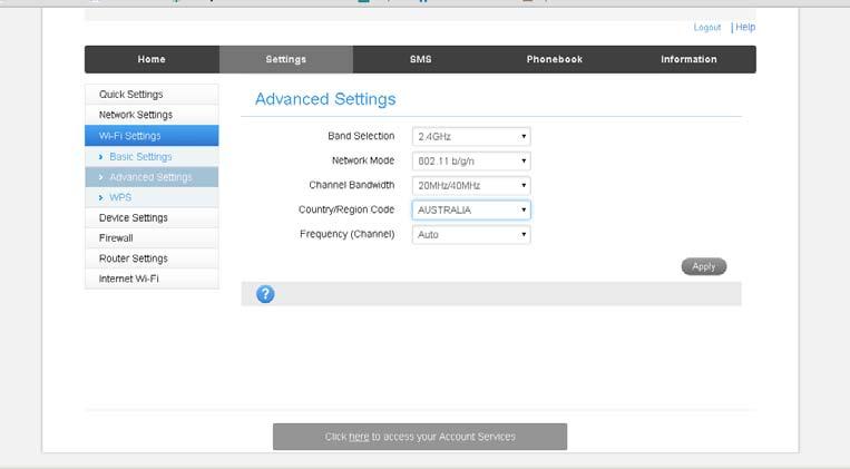 SETTINGS > WI-FI SETTINGS > ADVANCED SETTINGS You can change the Wi-Fi settings to suit your personal choices or for specific