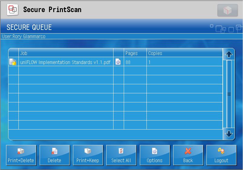 Secure Print Release Users must print to the Canon_Secure_Print printer that is configured on their workstation.