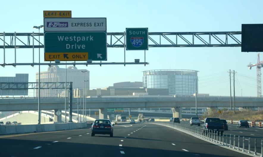 5 miles of the I-66 Corridor 2 express lanes in each