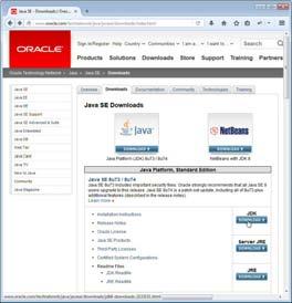 Installing Java SE (Standard Edition) Install Java http://www.oracle.com/technetwork/java/javase/downloads/ Use this version. The JDK Java Development Kit includes compiler for.