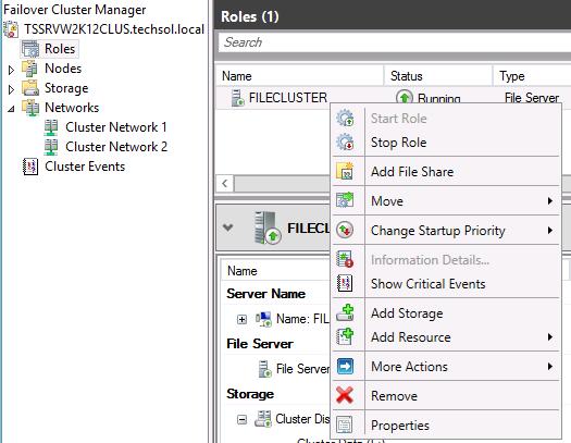 7.2 Provision a Shared Folder for the File Server Provisioning of shared folders on the cluster volumes that are contained in the file server cluster is required to provide failover of these