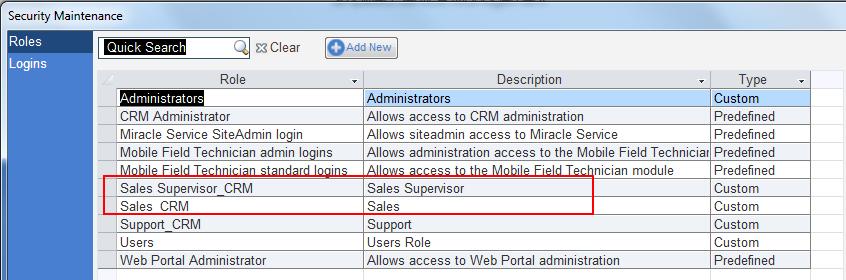 Adding Users To set-up the CRM Users for your company, go to Miracle Service Administration > 13.
