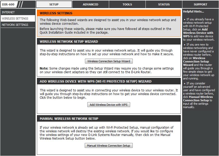 Wireless Settings If you want to conigure the wireless settings on your router using the wizard, click Wireless Connection Setup Wizard and refer to Wireless Connection Setup Wizard on page 89.