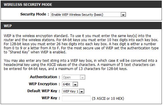Section 4 - Security Conigure WEP It is recommended to enable encryption on your wireless router before your wireless network adapters.