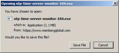 PC. The Meinberg monitor is not required to run NTP, but on a Windows PC it is much easier than using the Command Line Interface to monitor NTP operation and to view the various logs produced by NTP.