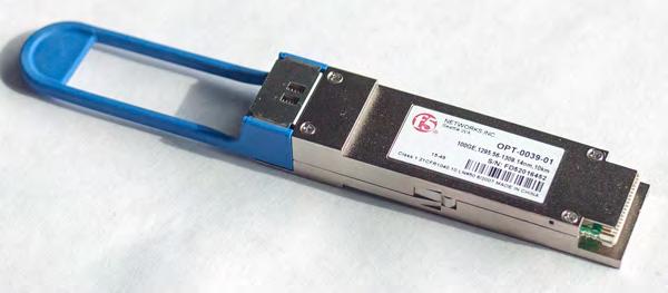 Transceiver Modules Module 100GBASE-LR4 100m QSFP28 10km optical transceiver module Laser emitter 1295-1310 nm (single mode) Duplex LC Operating distance/cable specifications 10 kilometers maximum on