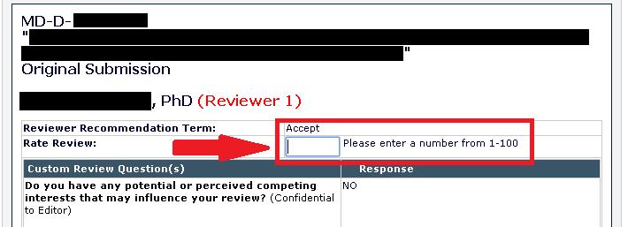 Once you have located the submission, click the View Reviews and Comments link (see image below): Figure 11. 3.
