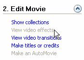To edit your clips select one frame 4. You will see a space on the right hand side of the image 2.