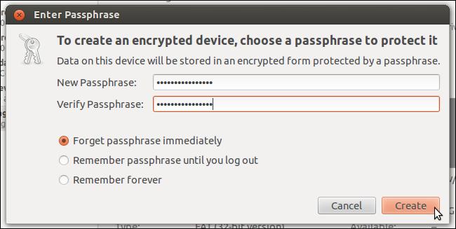 Using an Encrypted Drive Connect the removable storage device to any Ubuntu system or