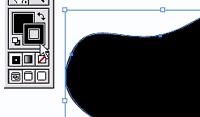 In Illustrator, first click on the Stroke icon (outlined box), then click the "no color" option.