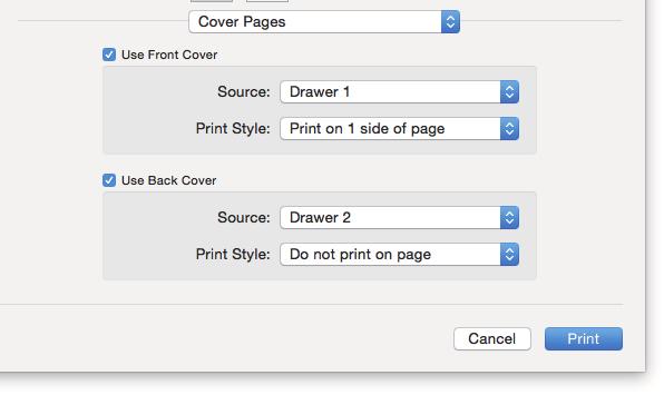 0.Inserting Different Paper Between the Front Cover and the Pages This allows you to insert a front cover at the start, a back cover at the end, a banner page, and so on. P. Inserting a front cover and back cover P.