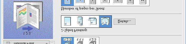 .PRINTING FROM WINDOWS APPLICATIONS Printing on both sides of a sheet You can print on both sides of the paper. Display the [Finishing] tab menu. Select the [-Sided Printing] direction.