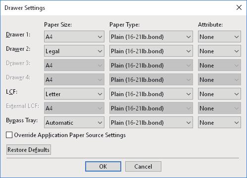 .PRINTING FROM WINDOWS APPLICATIONS Selecting [Universal] restricts the printer driver functions to those common to all printers on the network.