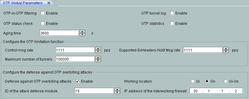 4 GTP Management imanager U2000 Unified Network Management System When the defense against GTP overbilling attacks is configured, and the MS is offline, FWA on the Gn interface notifies FWB on the Gi