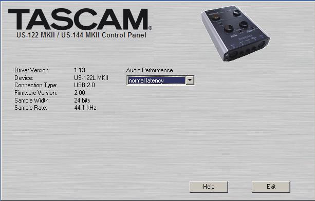 111After the PC has restarted, open the TASCAM US-122 MKII / US-144 MKII