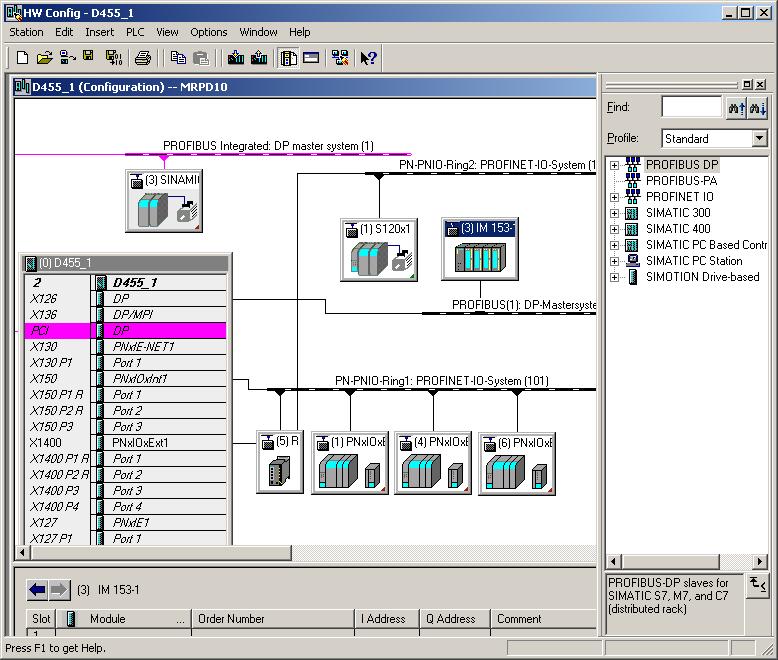 PROFINET IO 5.3 Configuring PROFINET IO with SIMOTION 3. Add a module, such as a SCALANCE switch, that can take the role of Redundancy Manager. 4.