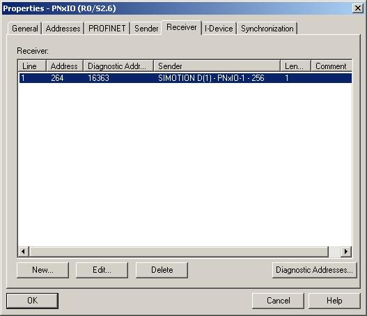PROFINET IO 5.4 Configuring direct data exchange (data exchange broadcast) between IO controllers 5.4.3 Configuring the receiver Procedure 1.
